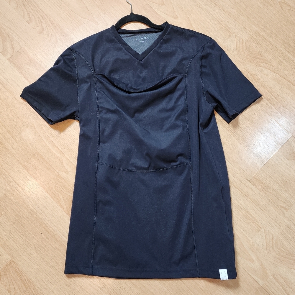 Lalabu Black Dad Shirt Babywearing Men's Size Medium